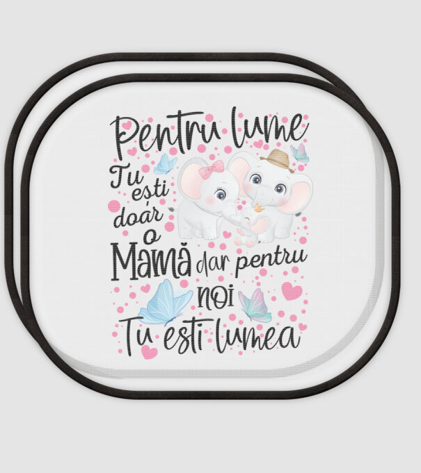 Pentru lume ești doar o Mamă dar pentru NOI TU ești lumea model alb pe tricou