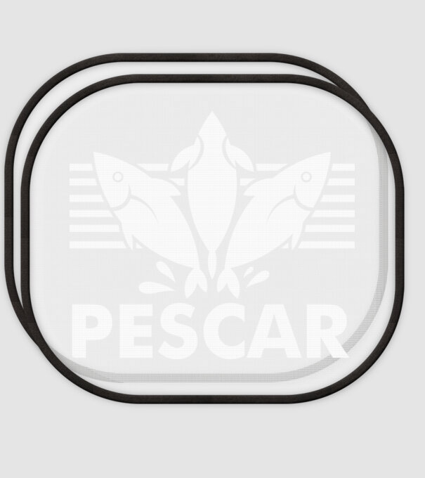 Pescar original model alb pe tricou