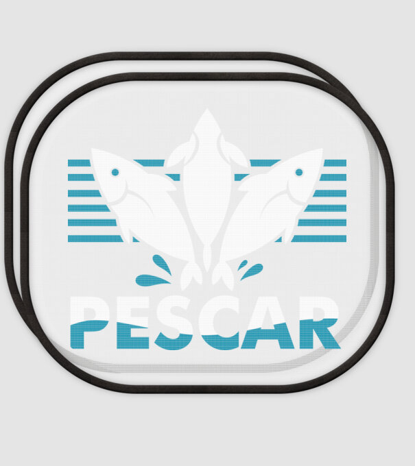 Pescar original model alb pe tricou