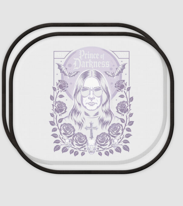 Prince of Darkness model alb pe tricou