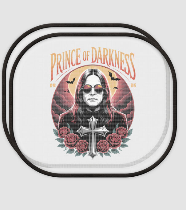 Prince of Darkness model alb pe tricou