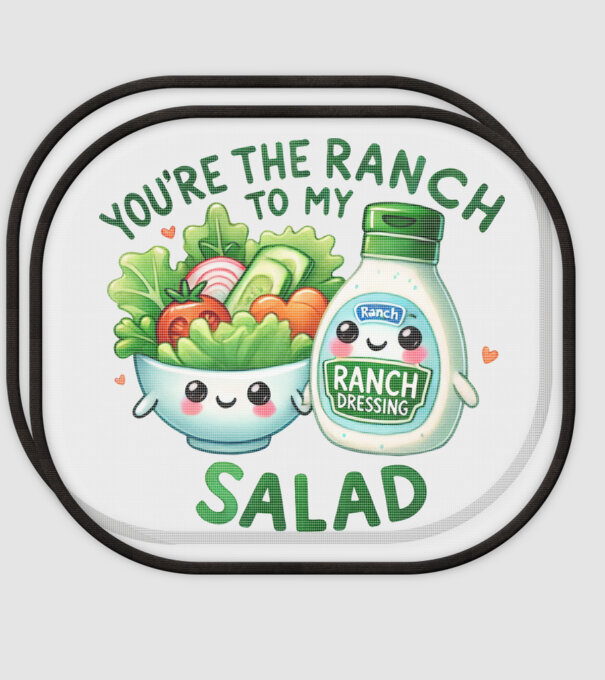 Ranch to my Salad model alb pe tricou