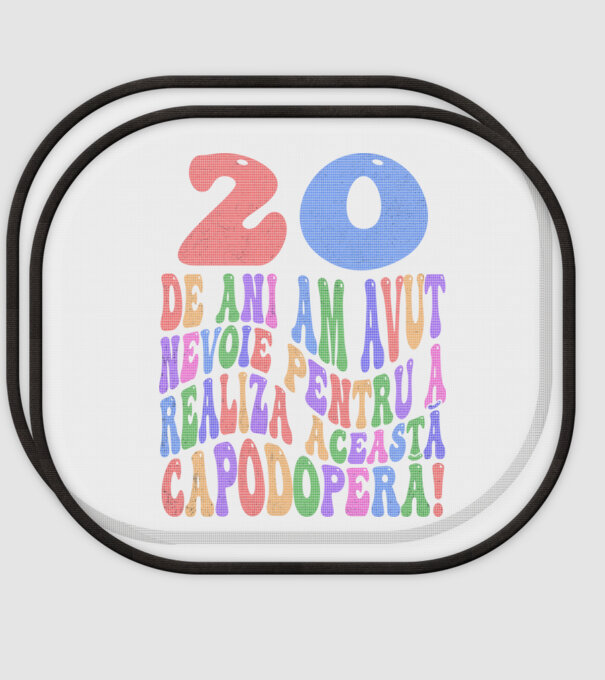 Realiza această capodoperă 20 model alb pe tricou