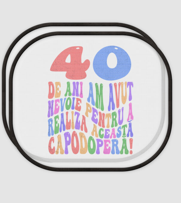 Realiza această capodoperă 40 model alb pe tricou