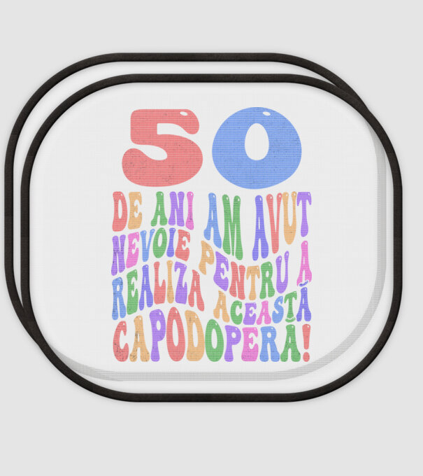 Realiza această capodoperă 50 model alb pe tricou