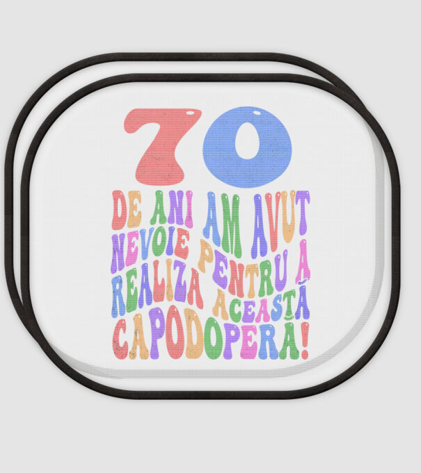 Realiza această capodoperă 70 model alb pe tricou