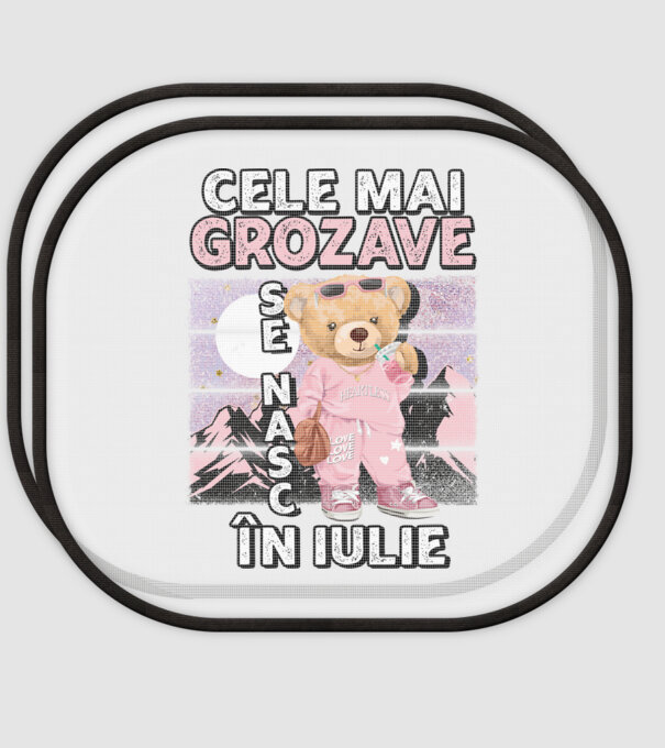 RETRO teddy fetişcană IULIE model alb pe tricou