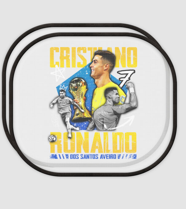 Ronaldo tribute model alb pe tricou