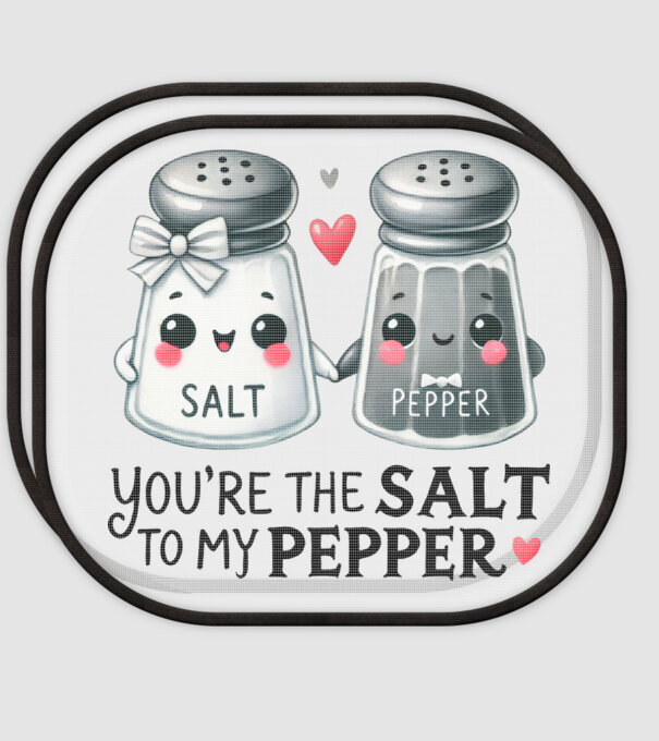 Salt to my Pepper model alb pe tricou