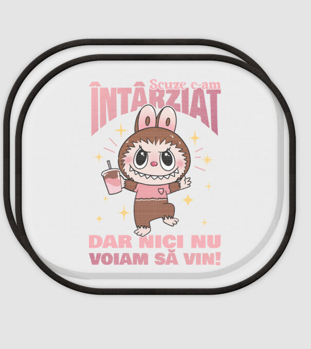 Scuze c-am întârziat model alb pe tricou