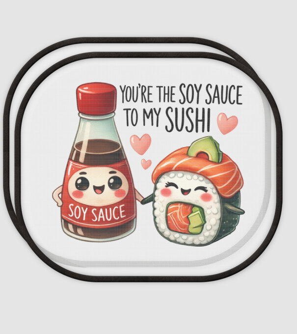 Soy Sauce to my Sushi model alb pe tricou