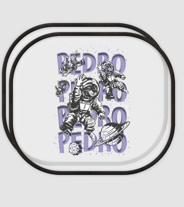 SPACE PEDRO model alb pe tricou