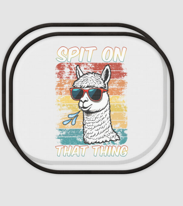 Spit on that thing llama rainbow Hawk Tuah model alb pe tricou