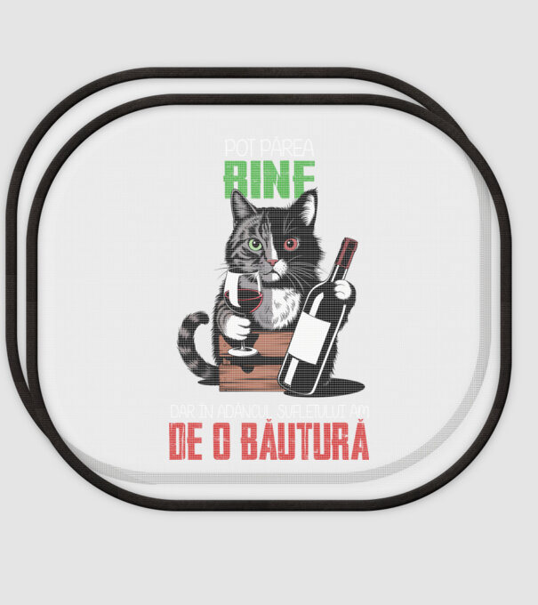 sunt bun pentru o băutură Negru model alb pe tricou