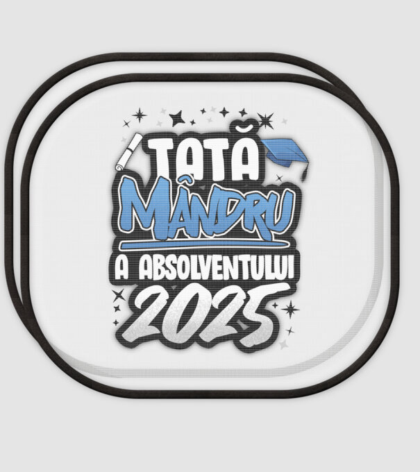 Tată MÂNDRU a absolventului model alb pe tricou
