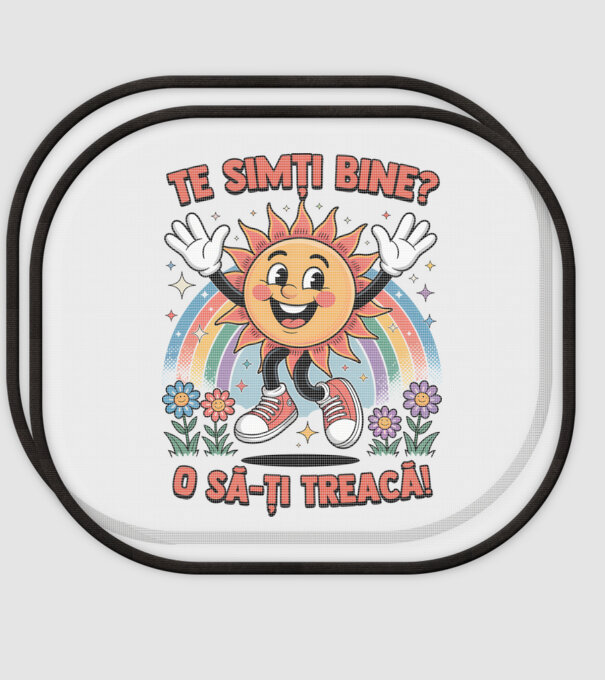 Te simți bine? model alb pe tricou