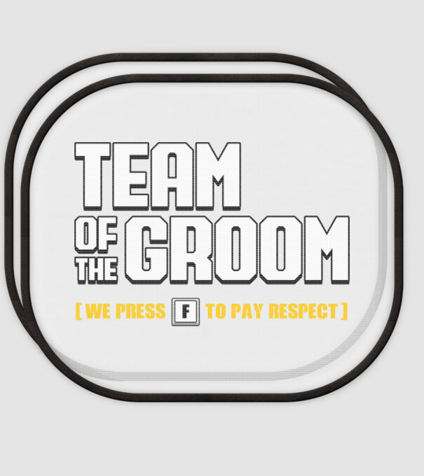 Team of the Groom model alb pe tricou