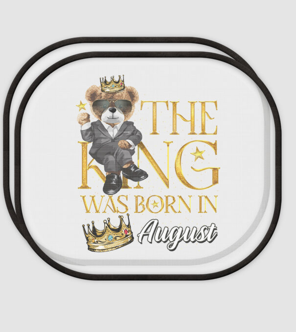 The king was born int AUGUST model alb pe tricou
