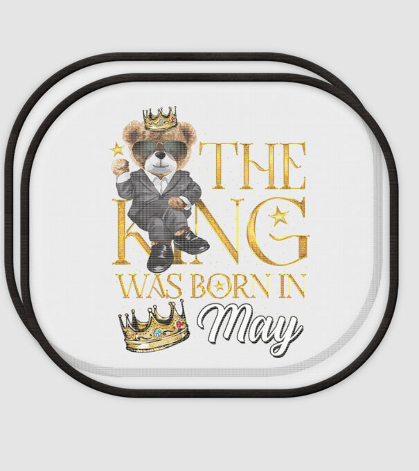 The king was born int MAY model alb pe tricou