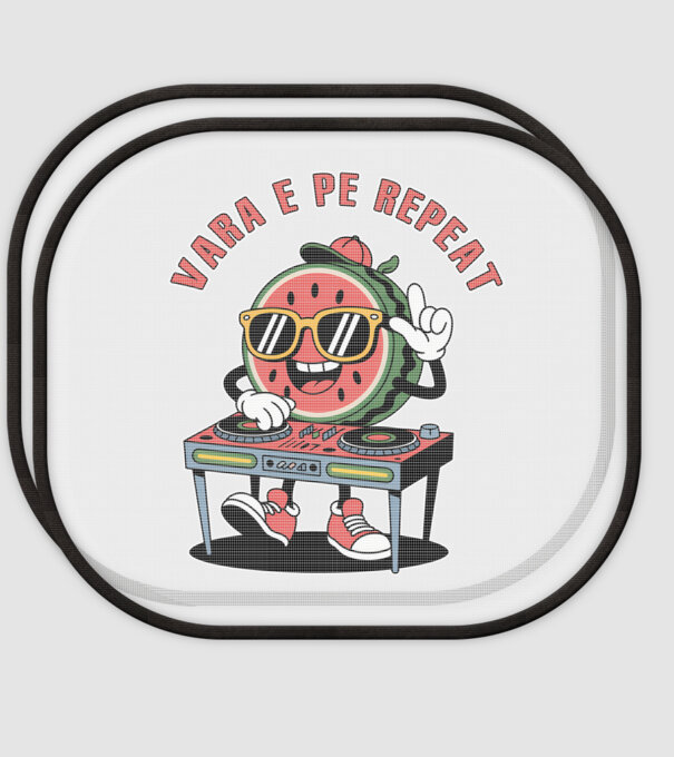 Vara e pe repeat model alb pe tricou