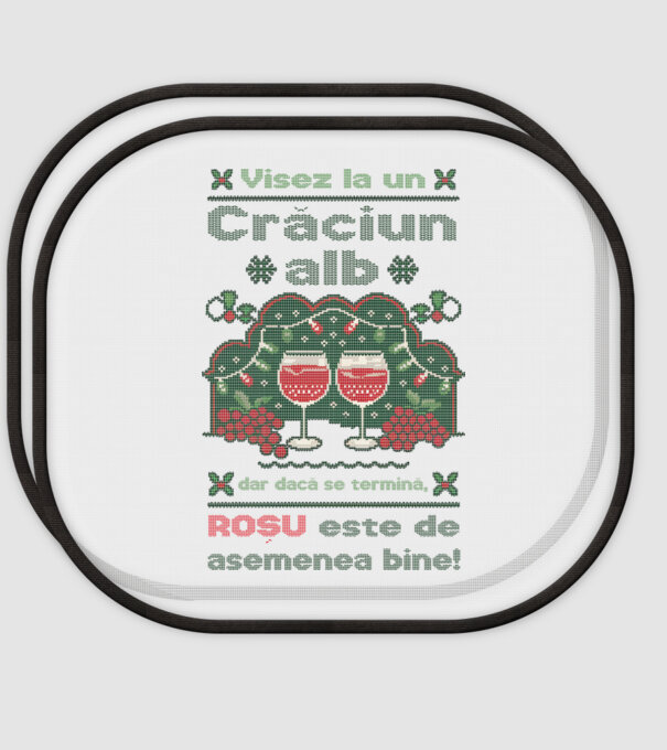 Visez la un Crăciun alb dar dacă se termină, Roșu este de asemenea bine! alb model alb pe tricou