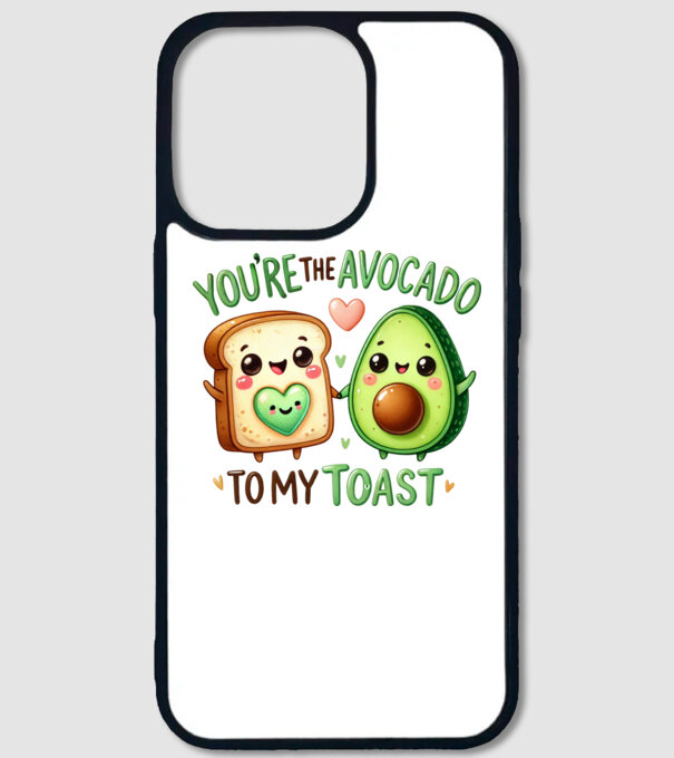 Avocado to my Toast model alb pe tricou