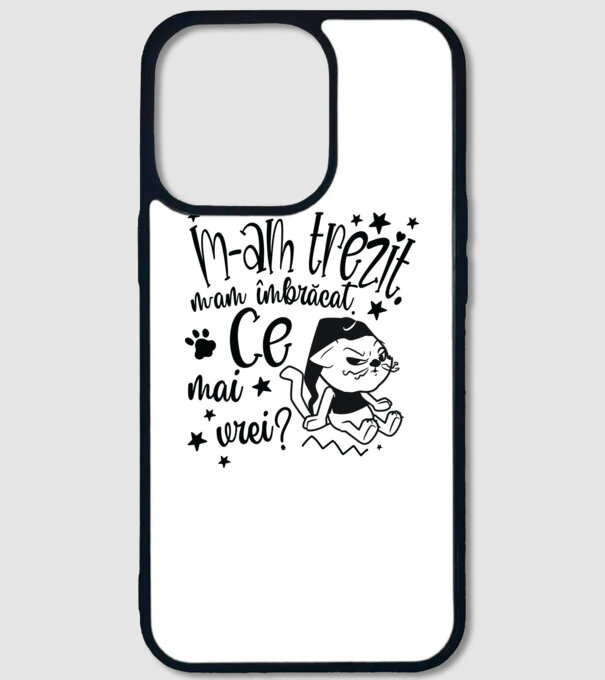 Ce mai vrei? model alb pe tricou