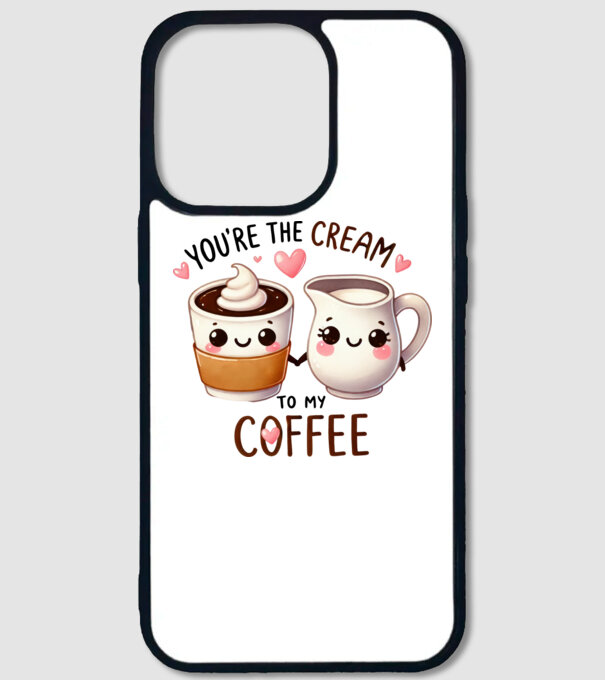 Cream to my Coffee model alb pe tricou