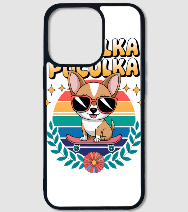Huculka Puculka Câine 2 model alb pe tricou