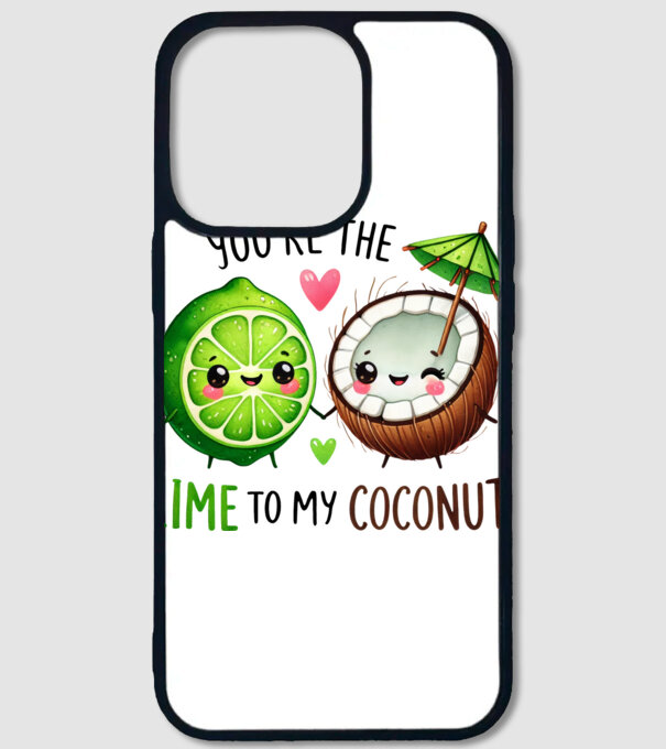Lime to my Coconut model alb pe tricou
