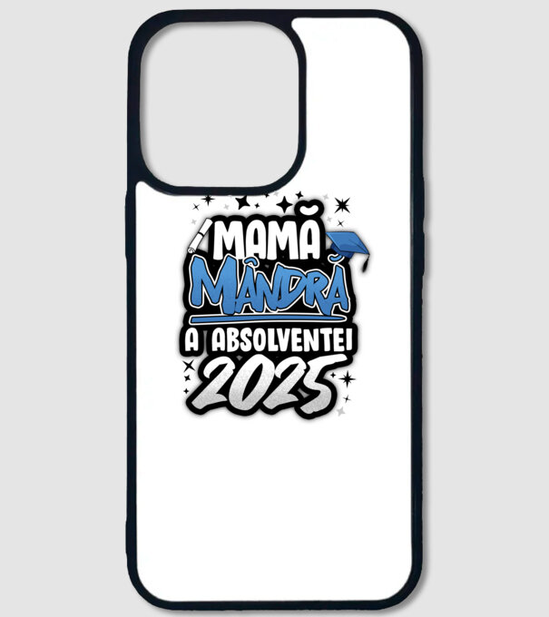 Mamă Mândră a absolventei model alb pe tricou