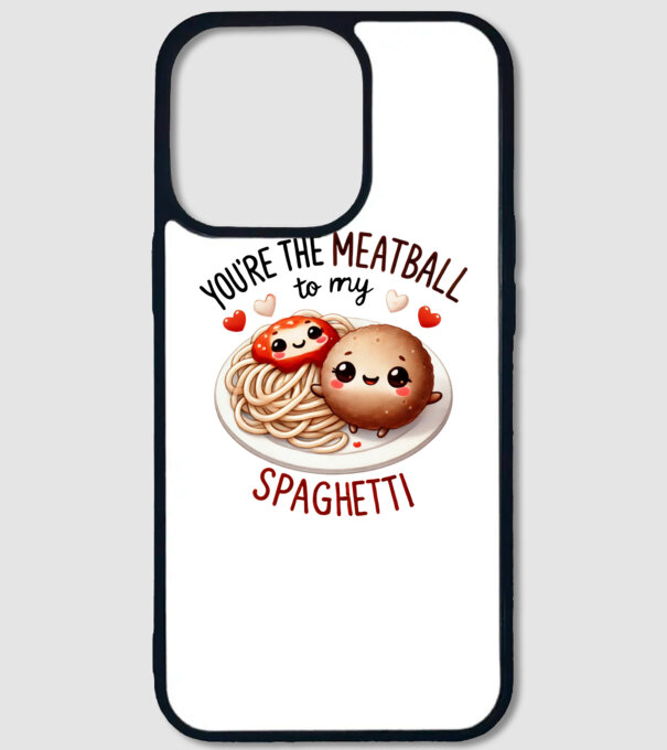 Meatball to my Spaghetti model alb pe tricou