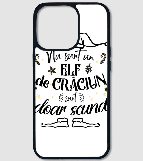 Nu sunt un elf de Crăciun, sunt doar scund ALB model alb pe tricou