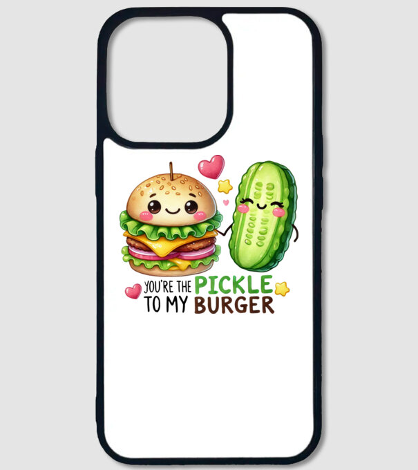Pickle to my Burger model alb pe tricou