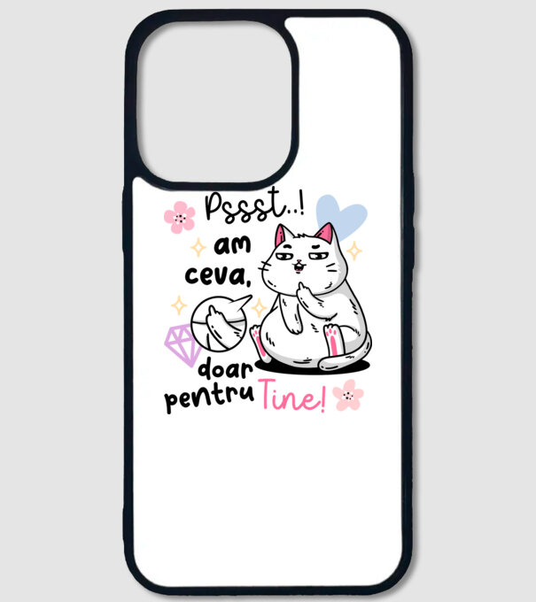 Pssst, am ceva doar pentru tine! model alb pe tricou