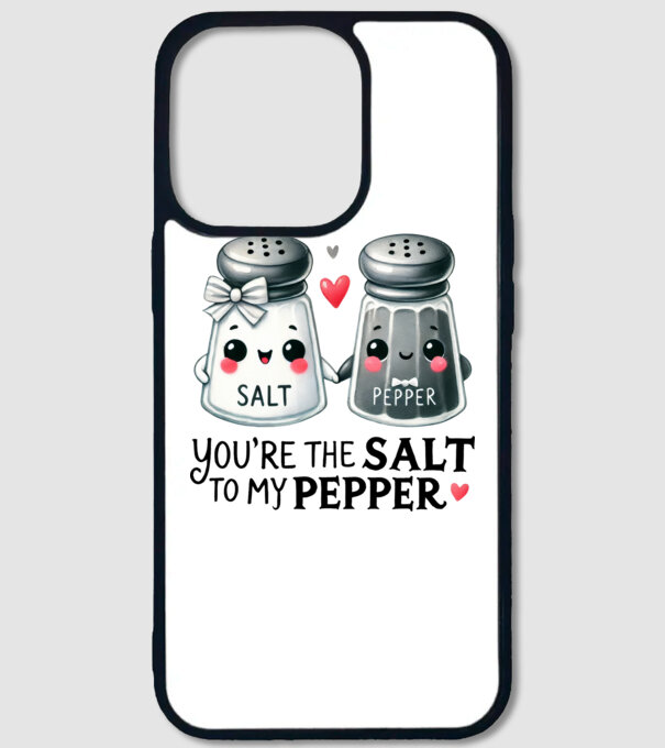 Salt to my Pepper model alb pe tricou