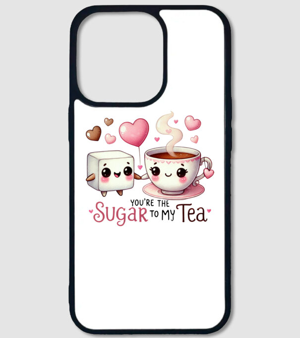 Sugar to my Tea model alb pe tricou