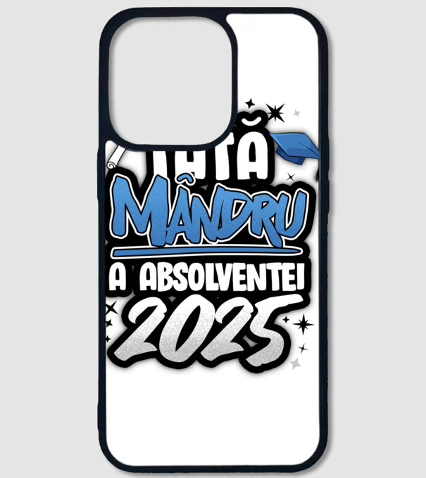 Tată MÂNDRU a absolventei model alb pe tricou