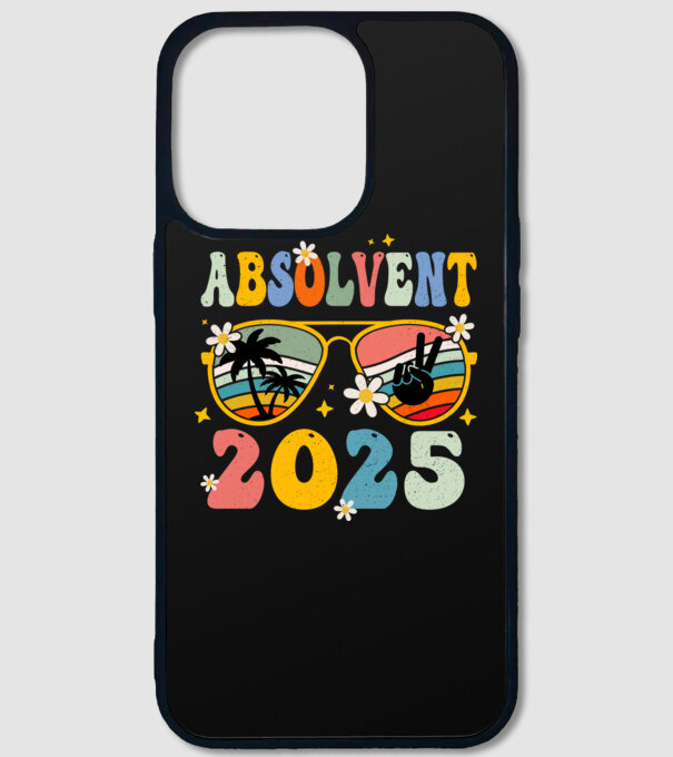Absolvent 2025 model negru pe tricou