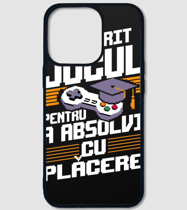 Am oprit jocul absolvent negru model negru pe tricou