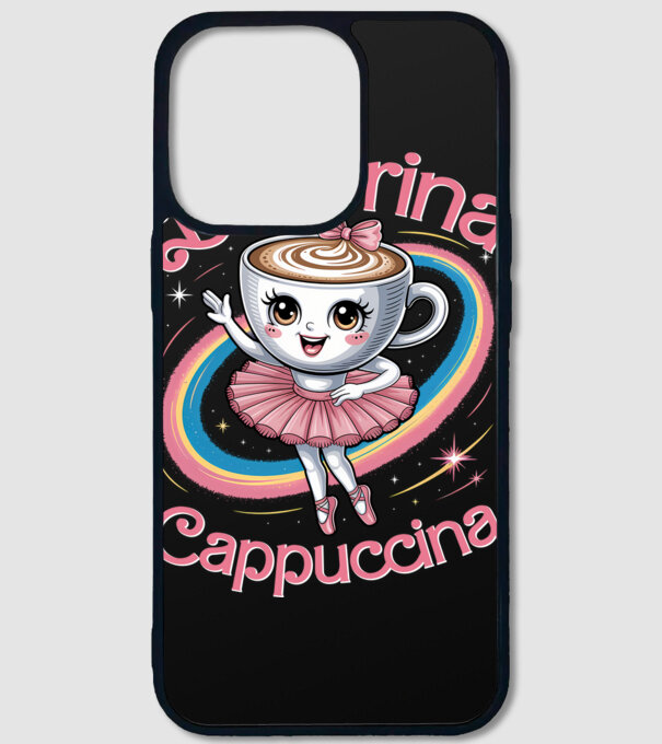 Ballerina Cappuccina model negru pe tricou