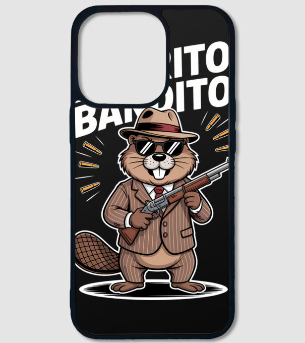 Bobrito Bandito model negru pe tricou