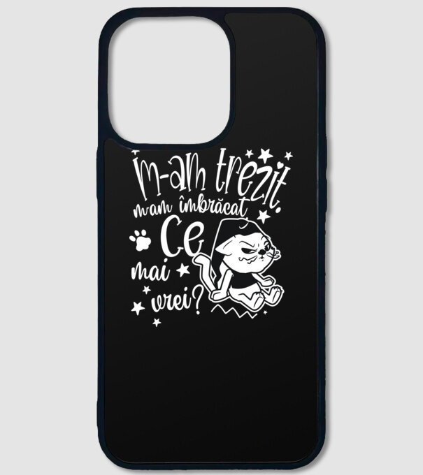 Ce mai vrei? model negru pe tricou