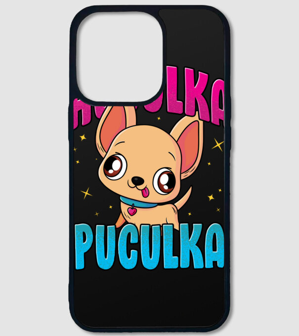 Huculka Puculka chivava model negru pe tricou