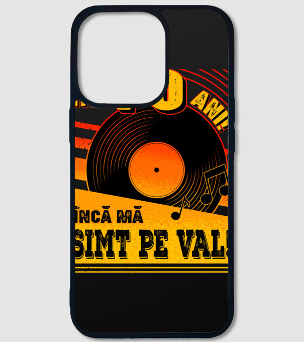 Încă mă simt pe val! 70 model negru pe tricou