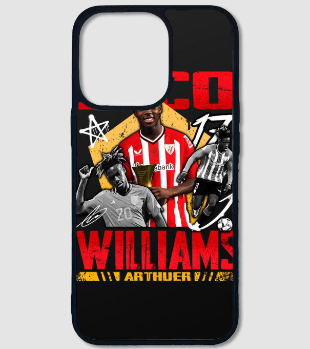 Nico Williams tribute model negru pe tricou