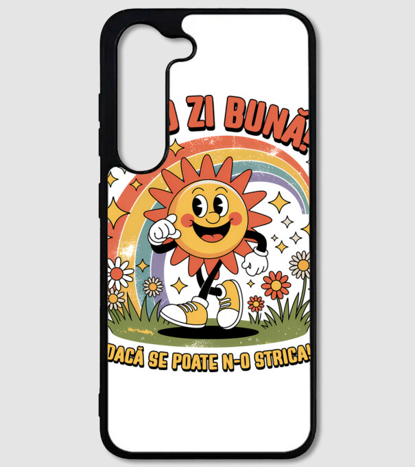 Am o zi bună! model alb pe tricou