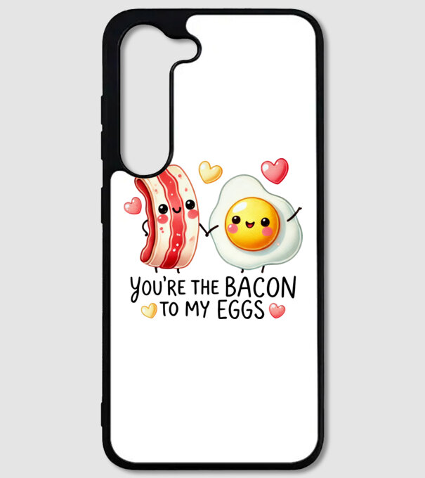 Bacon to my Eggs model alb pe tricou