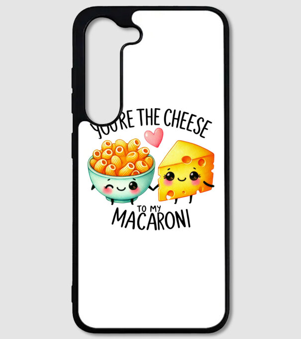 Cheese to my Macaroni model alb pe tricou