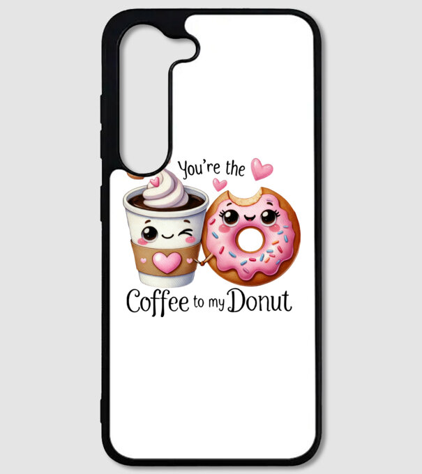 Coffee to my Donut model alb pe tricou